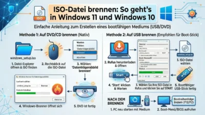 ISO-Datei brennen: So geht’s in Windows 11 und Windows 10