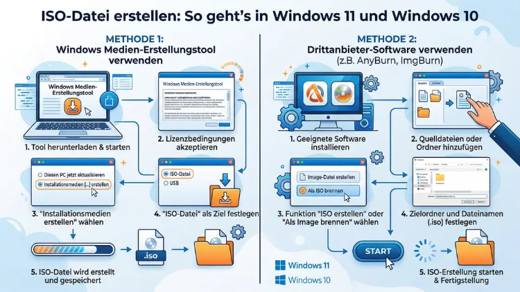 ISO-Datei erstellen: So geht’s in Windows 11 und Windows 10