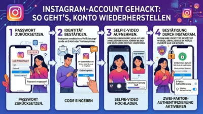 Instagram-Account gehackt: So geht’s, Konto wiederherstellen
