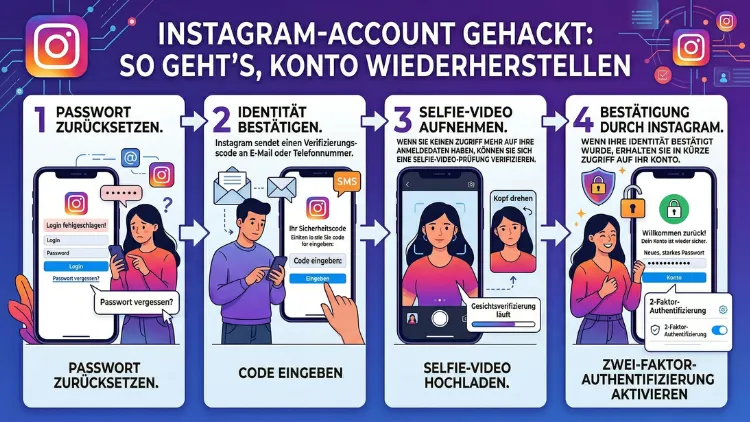 Instagram-Account gehackt: So geht’s, Konto wiederherstellen