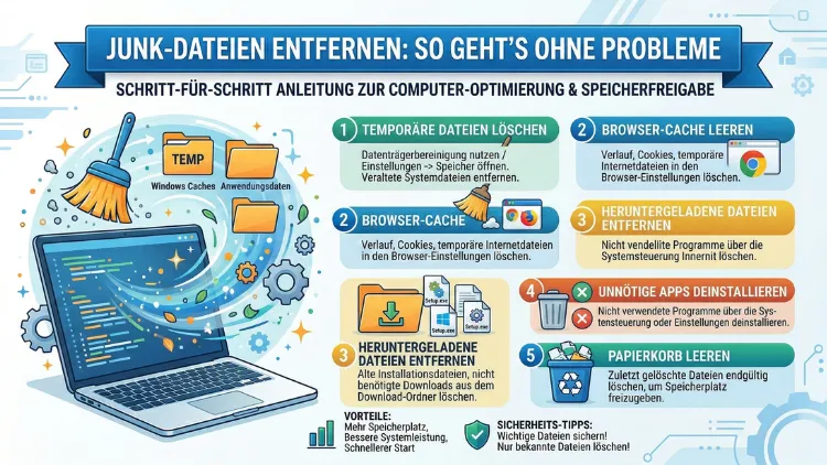 Junk Dateien entfernen | So geht’s ohne Probleme