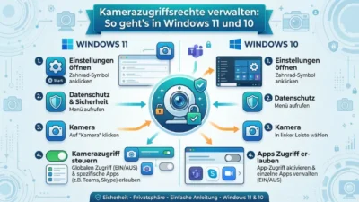 Kamerazugriffsrechte verwalten: So geht’s in Windows 11 und 10
