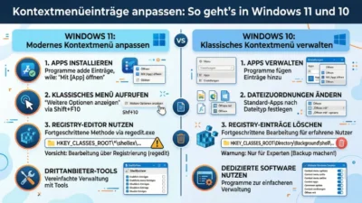 Kontextmenüeinträge anpassen: So geht’s in Windows 11 und 10
