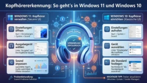 Kopfhörererkennung: So geht’s in Windows 11 und Windows 10