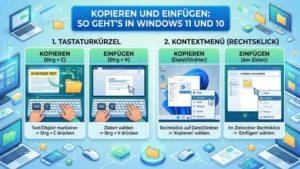 Kopieren und Einfügen: So geht’s in Windows 11 und Windows 10