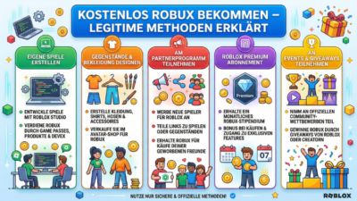 Kostenlos Robux bekommen – legitime Methoden erklärt