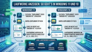 Laufwerke anzeigen: So geht’s in Windows 11 und Windows 10