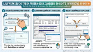 Laufwerksbuchstaben ändern und zuweisen: So geht’s in Windows 11 und 10