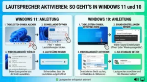 Lautsprecher aktivieren: So geht’s in Windows 11 und 10