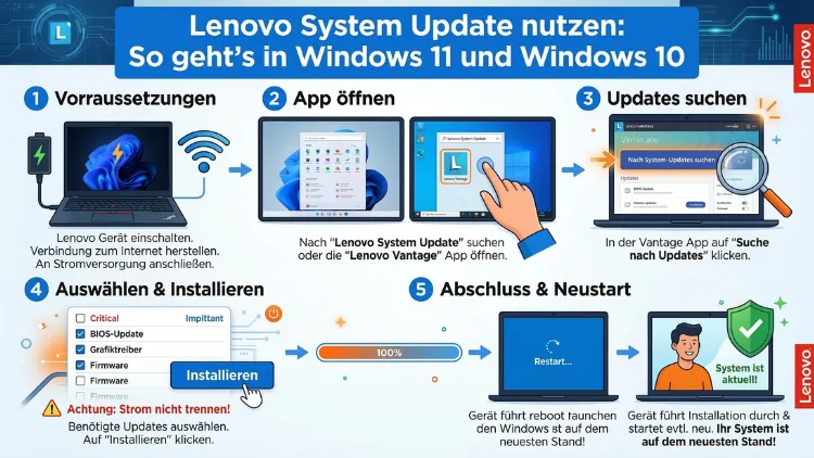 Lenovo System Update nutzen: So geht’s in Windows 11 und Windows 10