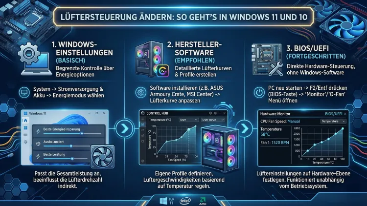 Lüftersteuerung ändern: So geht’s in Windows 11 und 10
