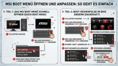 MSI Boot Menü öffnen und anpassen: So geht es einfach