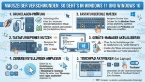 Mauszeiger verschwunden: So geht’s in Windows 11 und Windows 10