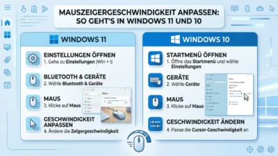 Mauszeigergeschwindigkeit anpassen: So geht’s in Windows 11 und 10