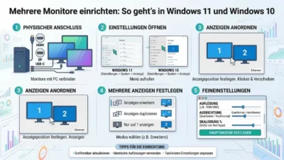 Mehrere Monitore einrichten: So geht’s in Windows 11 und 10