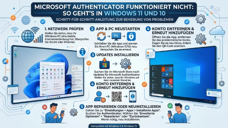 Microsoft Authenticator funktioniert nicht: So geht’s in Windows 11 und 10