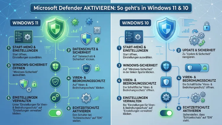 Microsoft Defender aktivieren: So geht’s in Windows 11 und 10