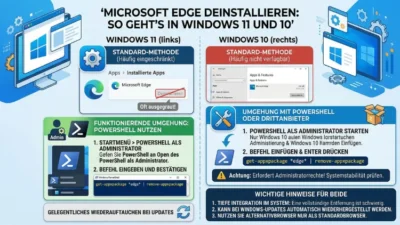 Microsoft Edge deinstallieren: So geht’s in Windows 11 und 10