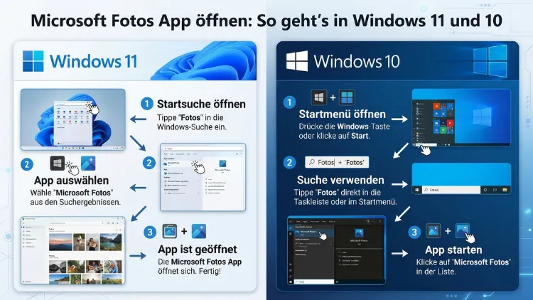 Microsoft Fotos App öffnen: So geht’s in Windows 11 und 10