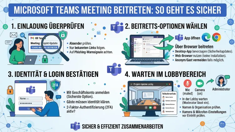 Microsoft Teams Meeting beitreten: So geht es sicher