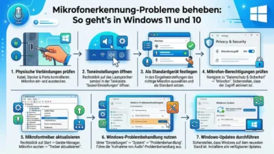 Mikrofonerkennungsprobleme beheben: So geht’s in Windows 11 und 10