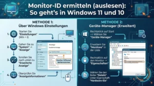 Monitor-ID ermitteln (auslesen): So geht’s in Windows 11 und 10