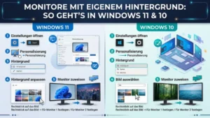 Monitore mit eigenem Hintergrund: So geht’s in Windows 11 und 10