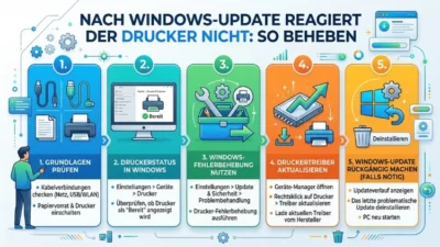 Nach Windows-Update reagiert der Drucker nicht: So beheben