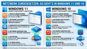 Netzwerk zurücksetzen: So geht’s in Windows 11 und 10