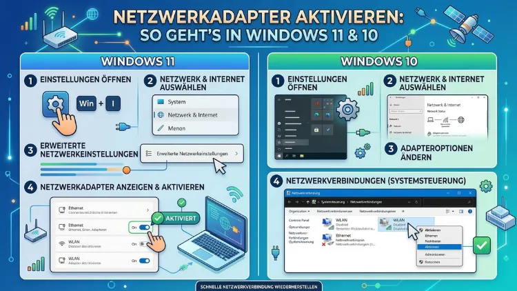 Netzwerkadapter aktivieren: So geht’s in Windows 11 und 10