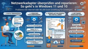 Netzwerkadapter überprüfen und reparieren: So geht’s in Windows 11 und 10