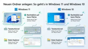Neuen Ordner anlegen: So geht’s in Windows 11 und Windows 10