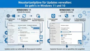 Neustartzeitpläne für Updates verwalten: So geht’s in Windows 11 und 10