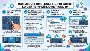 Nummernblock funktioniert nicht: So geht’s in Windows 11 und 10
