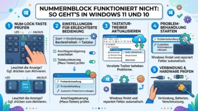 Nummernblock funktioniert nicht: So geht’s in Windows 11 und 10