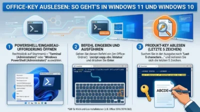 Office-Key auslesen: So geht’s in Windows 11 und Windows 10