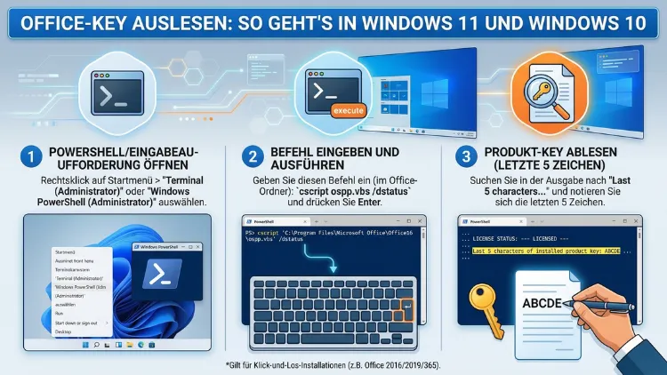 Office-Key auslesen: So geht’s in Windows 11 und Windows 10