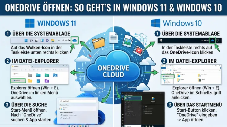 OneDrive öffnen: So geht’s in Windows 11 und Windows 10