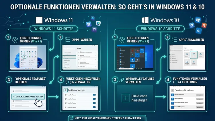 Optionale Funktionen verwalten: So geht’s in Windows 11 und 10