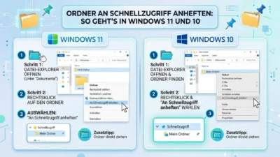 Ordner an Schnellzugriff anheften: So geht’s in Windows 11 und 10