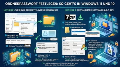 Ordnerpasswort festlegen: So geht’s in Windows 11 und 10
