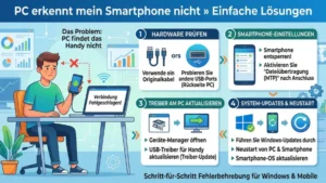 PC erkennt mein Smartphone nicht » Einfache Lösungen