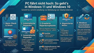 PC fährt nicht hoch: So geht’s in Windows 11 und Windows 10