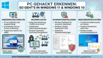 PC gehackt erkennen: So geht’s in Windows 11 und Windows 10