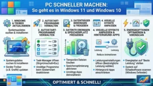 PC schneller machen: So geht es in Windows 11 und Windows 10