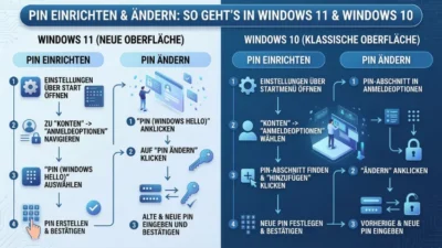 PIN einrichten und ändern: So geht’s in Windows 11 und Windows 10