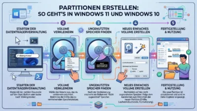 Partitionen erstellen: So geht’s in Windows 11 und Windows 10