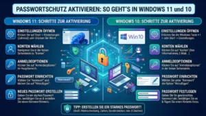 Passwortschutz aktivieren: So geht’s in Windows 11 und 10