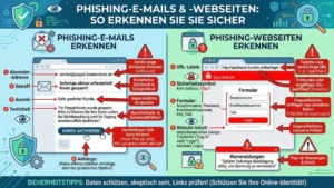 Phishing-E-Mails und -Webseiten: So erkennen Sie sie sicher