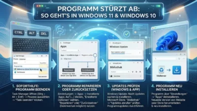 Programm stürzt ab: So geht’s in Windows 11 und Windows 10
